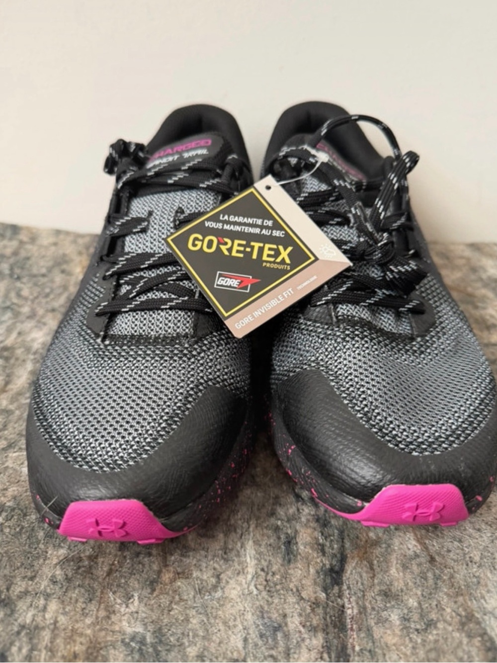 Under Armour Women’s Black and Pink GORE-TEX Athletic Shoes